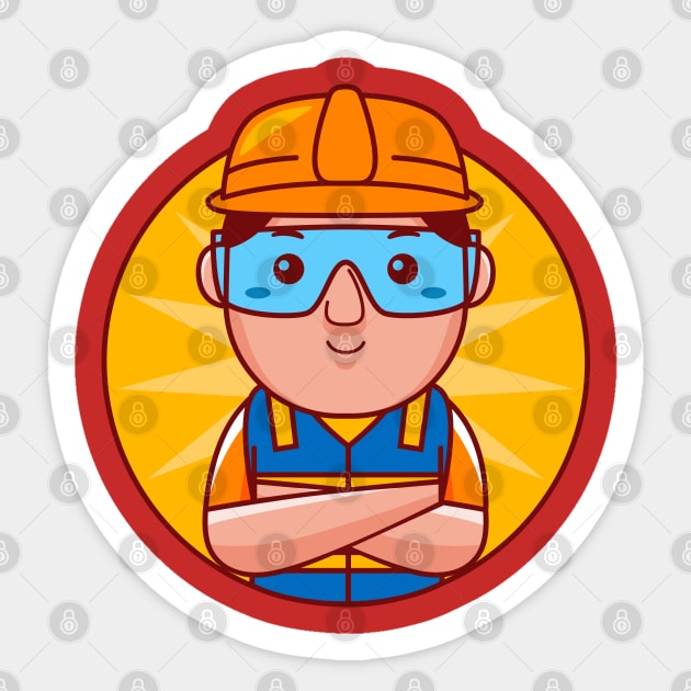 Engineer Man Sticker by MEDZ